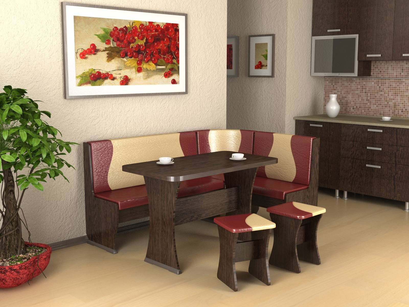 Кухонный уголок в интерьере