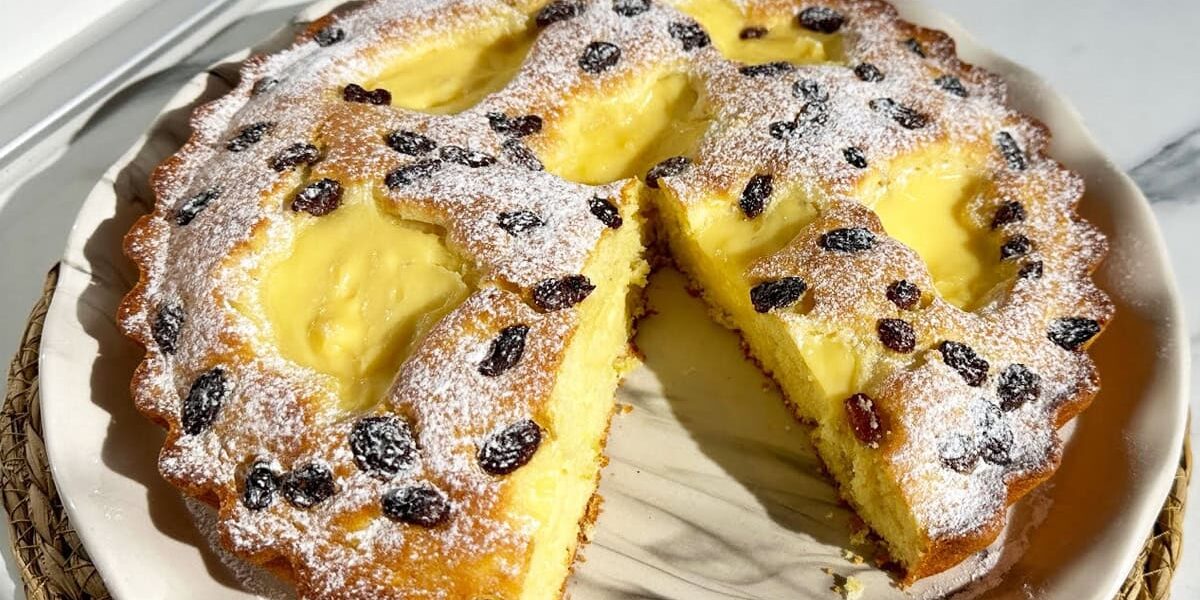 Яблочный пирог с нежным кремом: итальянский рецепт для вашего стола