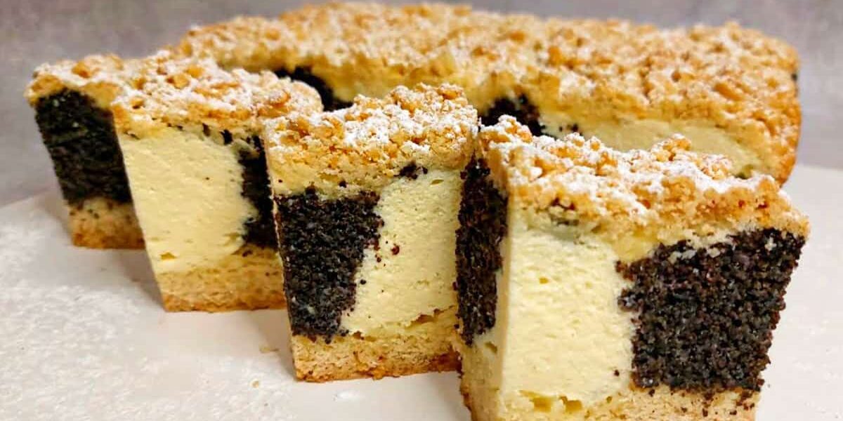 Нежный творожный пирог с маком: рецепт идеального десерта к кофе