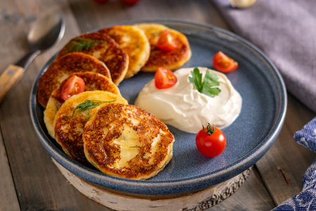 Рецепт вкусных сырных оладушек
