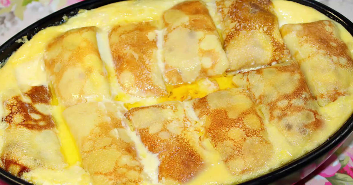 Самые вкусные блинчики: простой рецепт с невероятной заливкой, который легко повторить