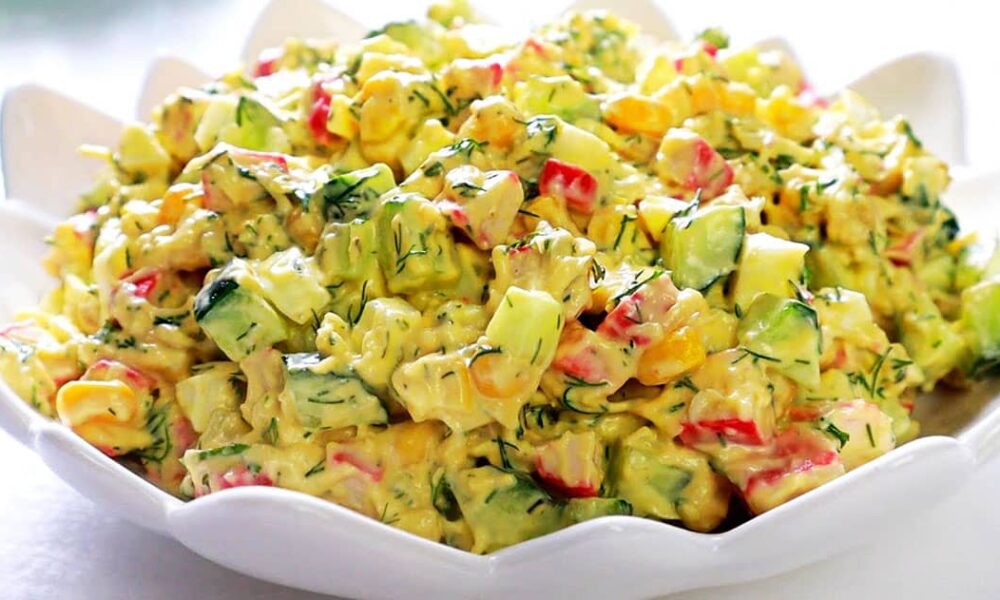 Крабовый салат по-новому: секрет вкуснейшей заправки