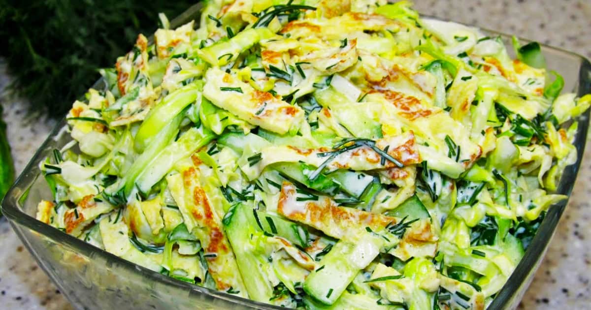 Весенний салат с капустой: простой и вкусный рецепт для женщин