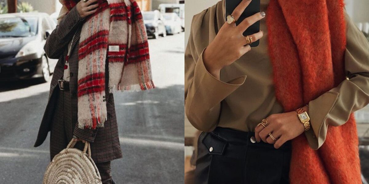 Шарфы и палантины: модные образы и секреты стильного ношения