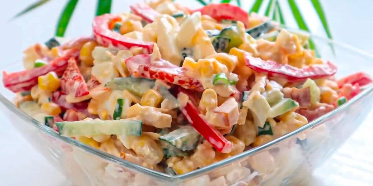 Быстрый салат на замену Оливье: рецепт за 10 минут