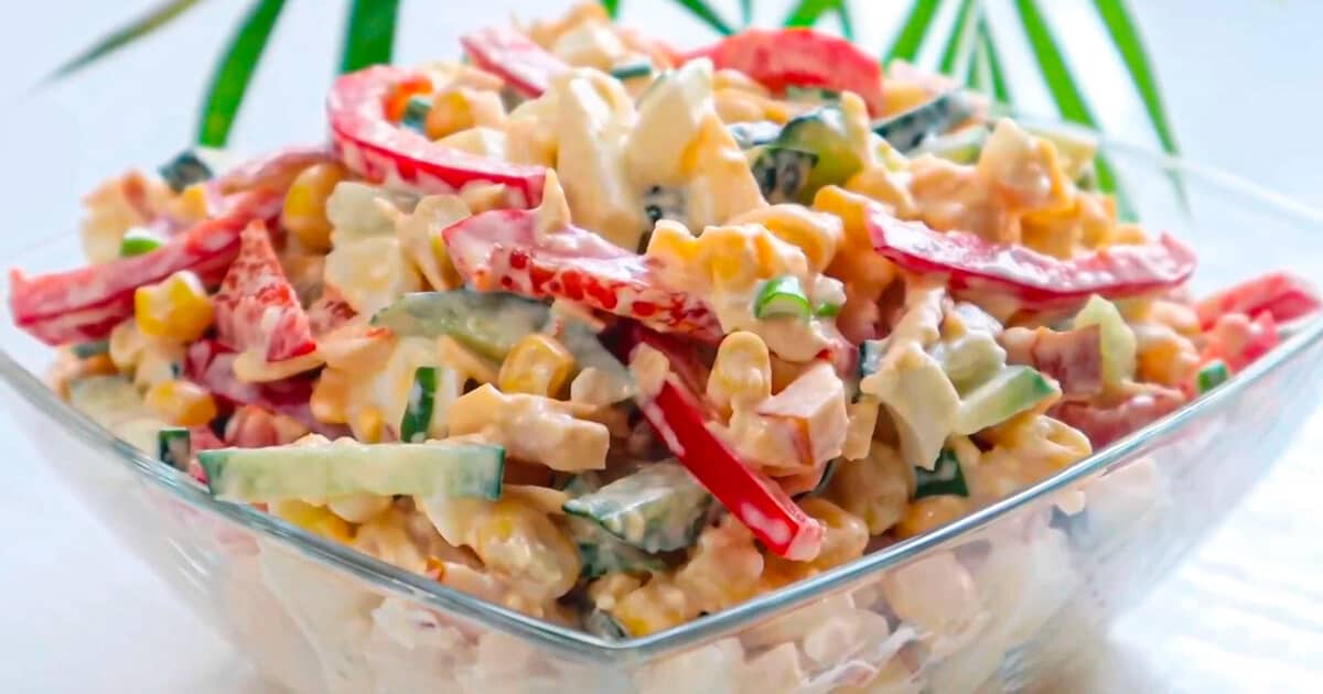 Быстрый салат на замену Оливье: рецепт за 10 минут