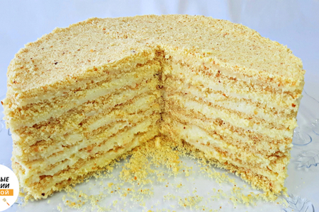 Нежный насыпной торт Пломбир: простой рецепт для сладкоежек