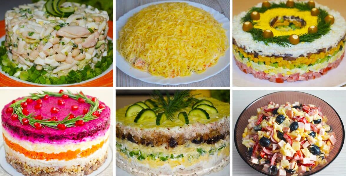 Вкусные салаты на праздничный стол: простые рецепты для каждой хозяйки
