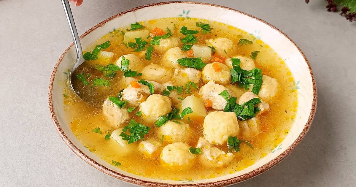 Суп с курицей и сырными фрикадельками - рецепт незабываемого первого блюда