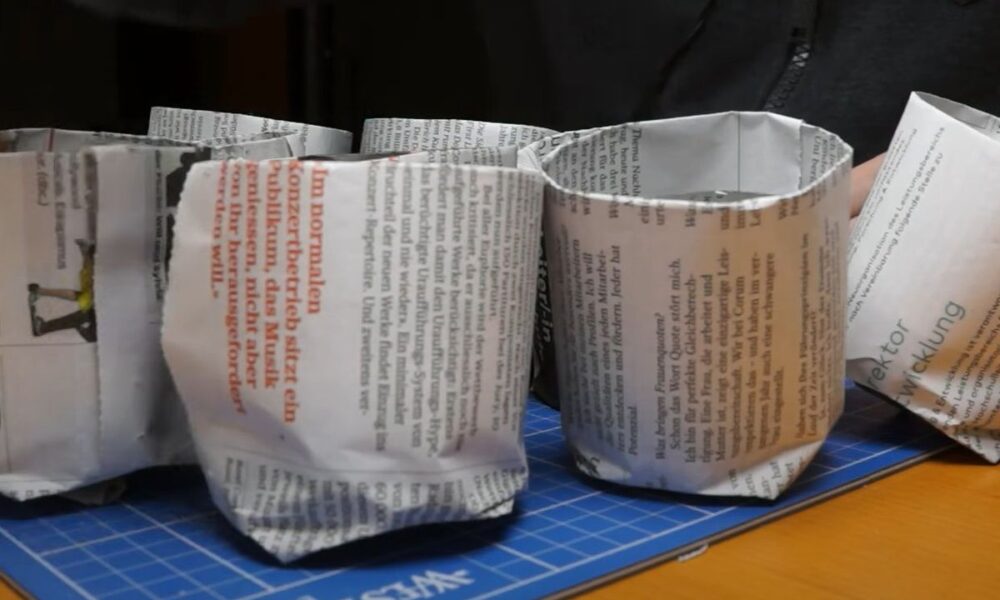 Стаканчики для рассады из газет: экологично и просто своими руками