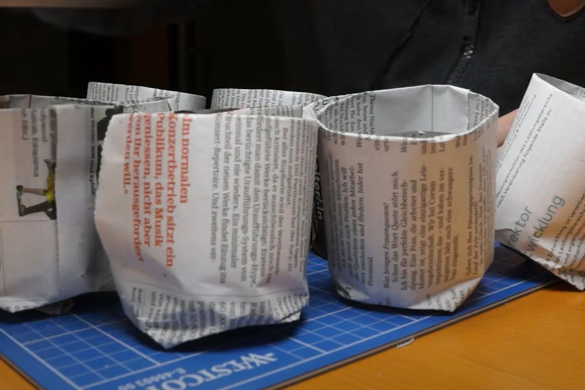 Стаканчики для рассады из газет: экологично и просто своими руками