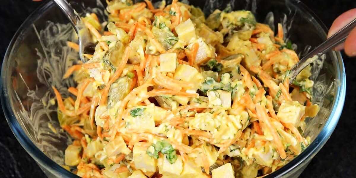 Салат "Спасибо": 4 ингредиента, 10 минут и комплименты от подруг