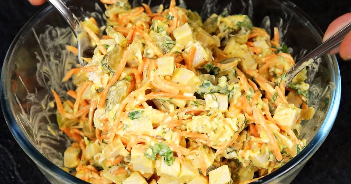 Салат "Спасибо": 4 ингредиента, 10 минут и комплименты от подруг