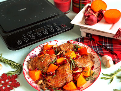 Нежное тушеное мясо: простой рецепт утки с экзотической хурмой