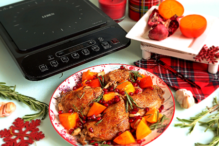 Нежное тушеное мясо: простой рецепт утки с экзотической хурмой