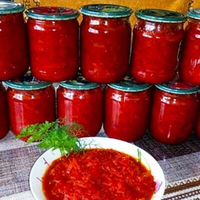 Заправка для борща на зиму: простой рецепт с овощами и солью без стерилизации
