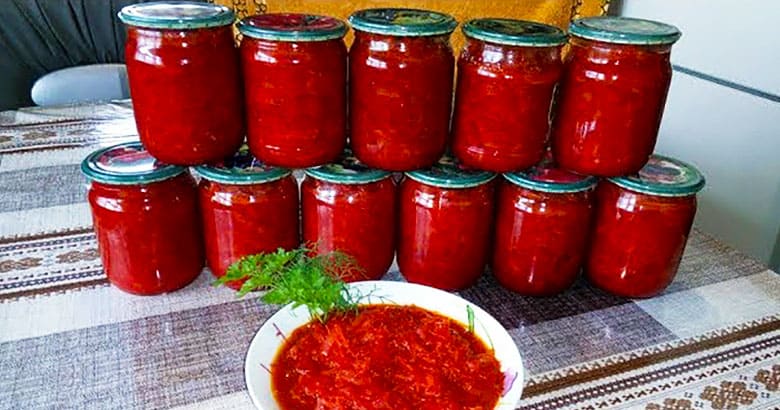Заправка для борща на зиму: простой рецепт с овощами и солью без стерилизации