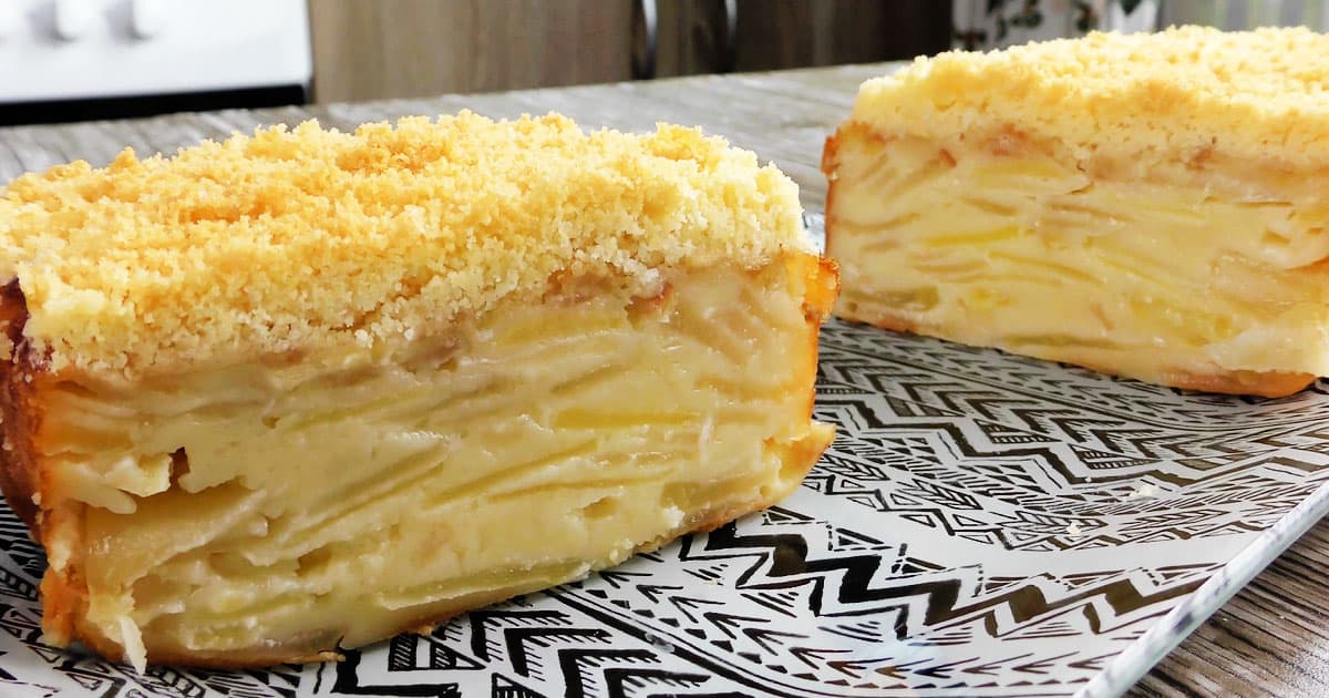 Секретный яблочный пирог "Невидимка": нежнейшее тесто и гора сочной начинки