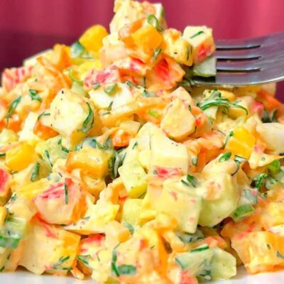 Салат "2 минуты": Быстрый и вкусный рецепт для каждой хозяйки