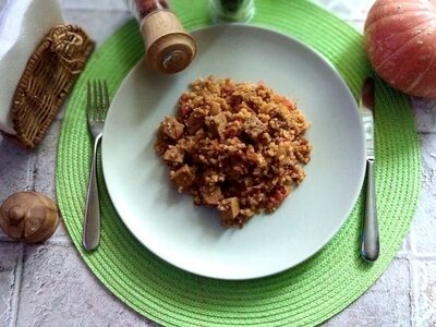 Легкий и полезный ужин: тофу с булгуром и овощами для здорового питания