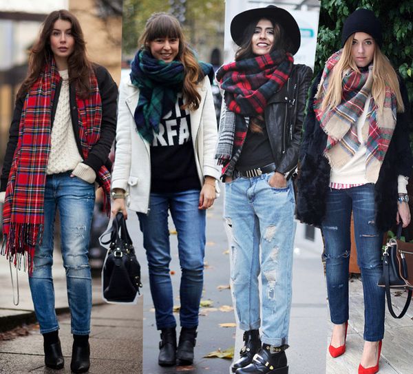 Стильные зимние образы: секреты ношения шарфа от Андре Тана