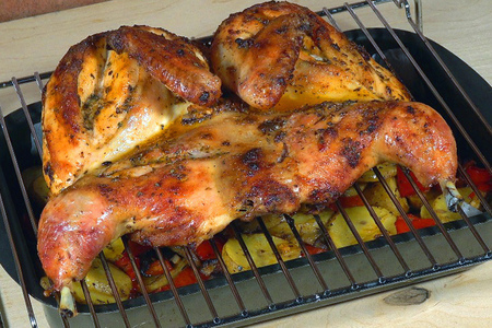 Сочная курица с овощами в духовке: простой рецепт с ароматными травами