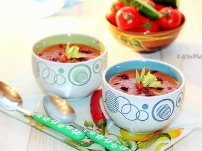 Постный фасолевый суп-пюре с томатами: простой рецепт для вашего стола