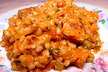 перловка, перловка с мясом, рецепт сытного обеда