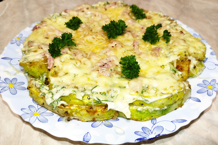 Кабачковый, торт с копченостями, рецепт кабачкового торта