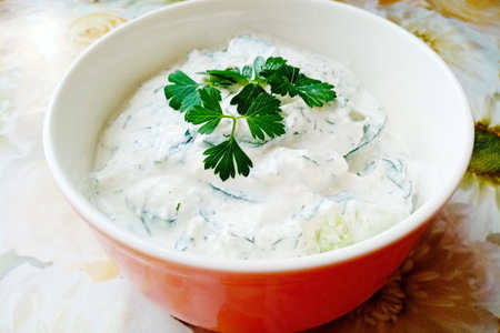 Салаты, салат с творогом, рецепт с огурцами