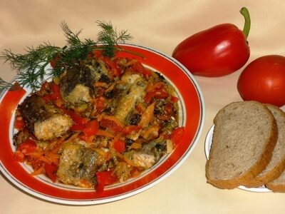 Рыба, постные рецепты, рыба с овощами