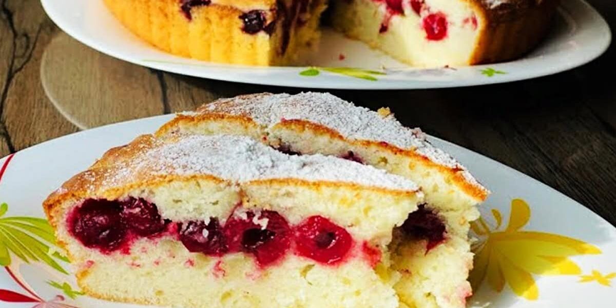 вишневый, быстрый вишневый пирог, рецепт вишневого пирога